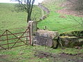 The old gateposts from the demolished Chapelton House at Chapeltoun, Stewarton, Ayrshire.