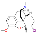 Chemical structure of chlorodihydrocodide.
