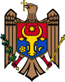 Das Wappen der zweiten Republik Moldau (1991)