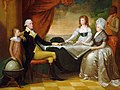L'Enfant's plan featured in The Washington Family portrait by Edward Savage
