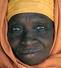 An elderly woman from Gambia