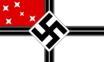 Flag of the Reichskolonialbund, often misattributed to New Swabia