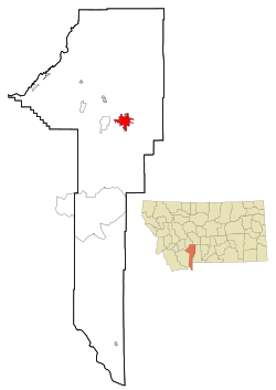 Location of Bozeman, Montana