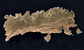 Satellite image of the island