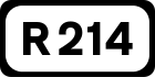 R214 road shield}}