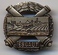 Insignia of the fortified sector of l’Escaut - 1940 (2nd model)