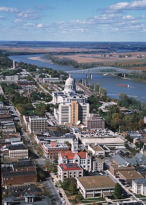 Jefferson City and Missouri State Capitol