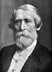 portrait of a man with grey hair and bear, wearing formal clothes