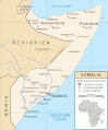 Karte Somalias