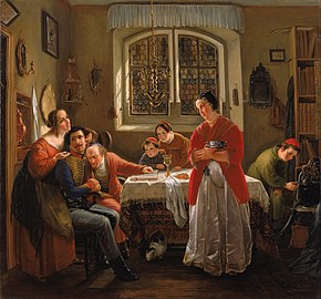 The Return of the Jewish Volunteer from the Wars of Liberation to His Family Still Living According to Old Customs (1833–34)