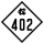 North Carolina Highway 402 marker