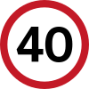 Speed restriction (maximum)