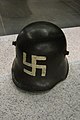German World War I helmet with swastika used by a member of the Marinebrigade Ehrhardt, a right-wing paramilitary Free Corps, participating in the Kapp Putsch 1920.