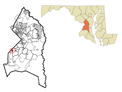 Location of Forest Heights, Maryland