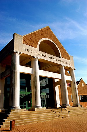 The Prince George County Courthouse in 2007