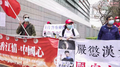Pro-Beijing group rally outside court