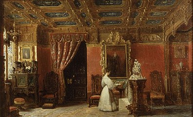 Princess Marie d'Orléans in her apartments at the Tuileries Palace