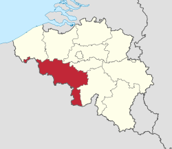 Location of Hainaut