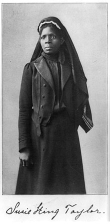Susie Baker, later Susie Taylor, a Civil War nurse.