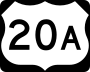 U.S. Route 20A marker