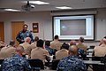 Rear Adm. Vic Guillory, commander of U.S. Naval Forces Southern Command and U.S. 4th Fleet leads DADT repeal training for Tier 2 command leadership at Naval Station Mayport, March 17, 2011