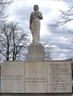 Monument to fallen fighters