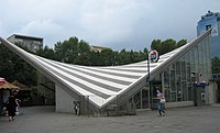 Warszawa Ochota railway station, an example of a hyperbolic paraboloid structure