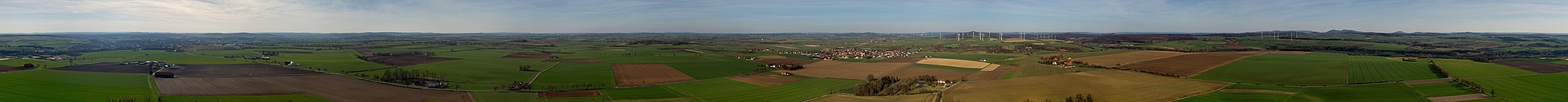 Panoramaansicht der Warburger Börde vom Desenberg