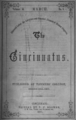 Cover of Cincinnatus, publication of Farmer's College, 1857