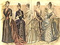 Victorian women were highly body conscious. They wore corsets to reduce their waistline, and bustles that magnified their buttocks.[154]
