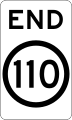 (R4-12) End of 110 km/h Speed Limit