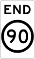 (R4-12) End of 90 km/h Speed Limit