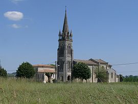 The church in Cadillac-en-Fronsadais