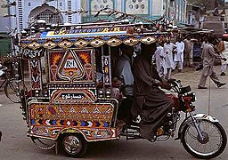 Chand-gari rickshaw in Pakistan