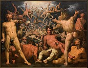The Fall of the Titans by Cornelis Cornelisz. van Haarlem