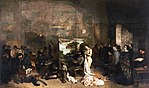 The Painter's Studio; by Gustave Courbet; 1854–1855; oil on canvas; 3.59 x 5.98 m; Musée d'Orsay (Paris)[213]