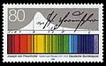 Briefmarke mit Fraunhoferlinien zum 200. Geburtstag (BRD, 1987).