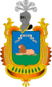 Arms of Arahal municipality in Spain,[d] showing a lion couchant proper (1554)