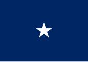 Flag of a Navy rear admiral (lower half)