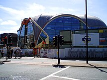 Haymarket Hub, with construction nearing completion in May 2009.