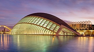 L'Hemisfèric in the City of Arts and Sciences, Valencia by Santiago Calatrava, 1998