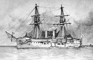 Illustration of HMS Temeraire