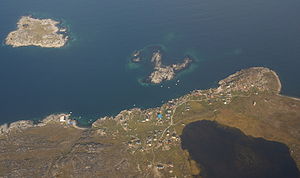 Aerial view of Ilimanaq