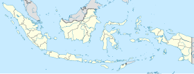 Map showing the location of Kepulauan Seribu Marine National Park