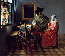 Jan Vermeer van Delft - The Glass of Wine - Google Art Project