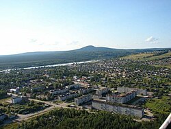 Aerial view of Krasnovishersk