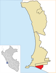 Location of La Perla in the Constitutional Province of Callao