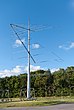 Log-periodische Kurzwellen­antenne neben dem alten Radiosender (Varberg, Schweden)