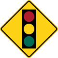 W3-3 Traffic lights ahead