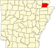 State map highlighting Greene County
